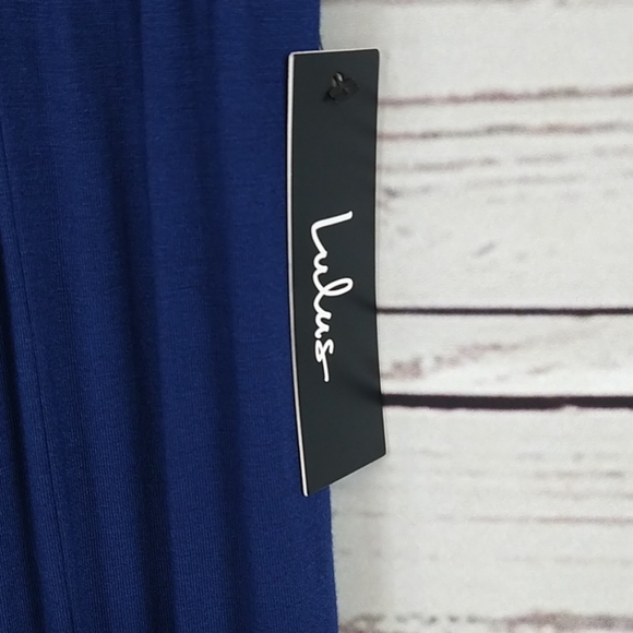 NWT Lulu's 'Watch the Sunset' Navy Blue Maxi Dress - Picture 4 of 6